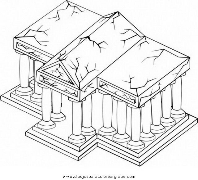 Dibujo templo en la categoria geografia diseños